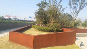 海珠耐候钢挡土墙